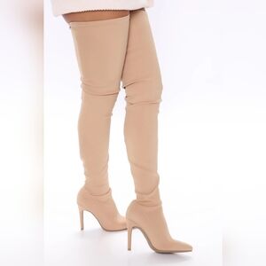 Fashion Nova Keyana Thigh High Boots